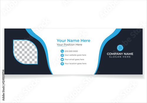 Email Signature design template modern new email signature