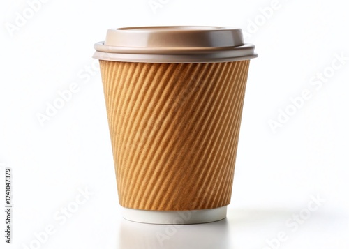 Wallpaper Mural Disposable Coffee Cup, Paper Cup, Hot Drink, Coffee to Go, White Background Torontodigital.ca