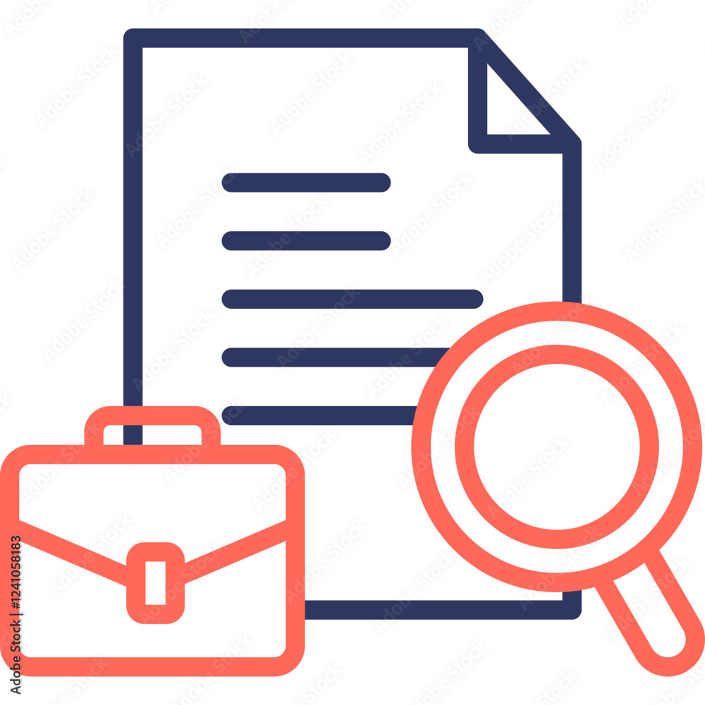 Obraz premium Job Openings line color icon