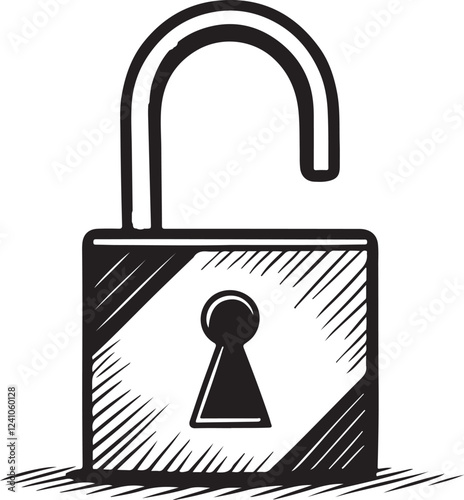 Isolated black Padlock lock or locked icon Vector, black Padlock lock or locked Silhouette,black Padlock lock or locked icon set, black Padlock lock or locked for logo,color black Padlock lock or lock