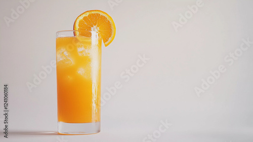 screwdriver cocktail drink glass on white background 