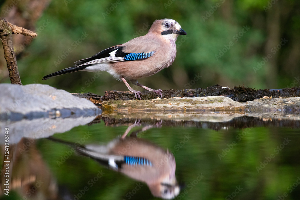 Eurasian jay (Garrulus glandarius) Eurasian jay (Garrulus glandarius)