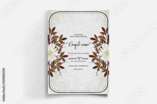 BRIDAL SHOWER FLORAL INVITATION TEMPLATE