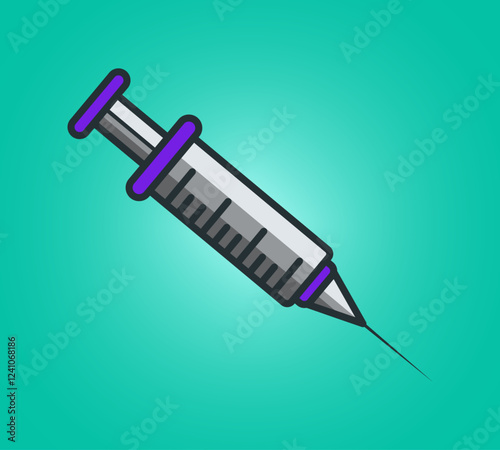 medical injection icon  suitable for health and medical theme icons