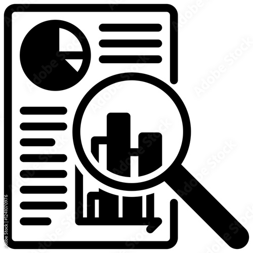 analyze vector glyph icon