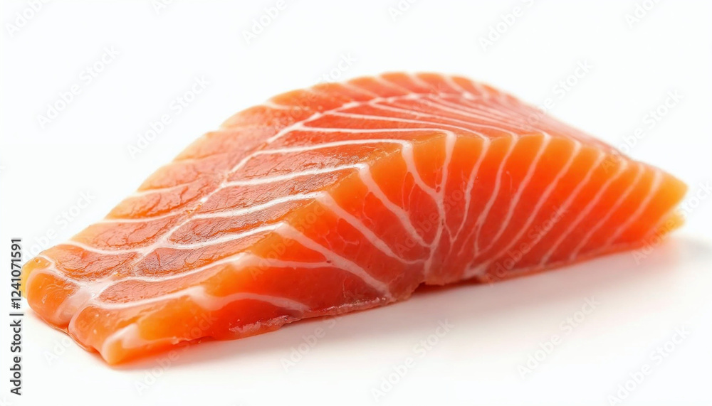 Raw Salmon fillet isolated on white background Raw Salmon fillet isolated on white background