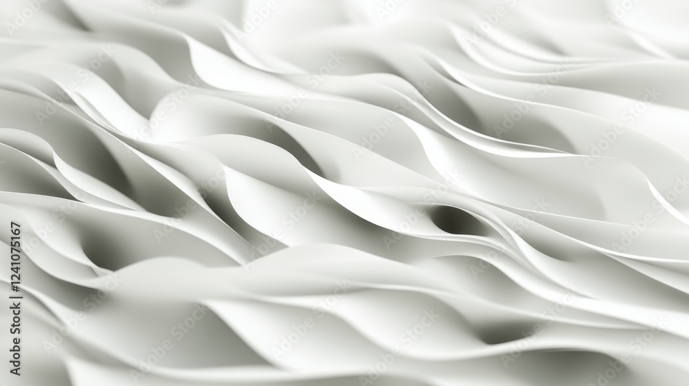 Fototapeta premium The image is a white background with wavy lines that create a sense of movement