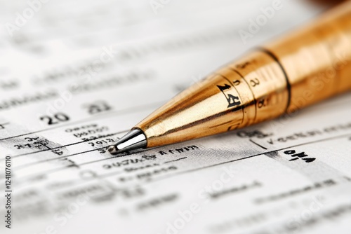 A loan officer in a bank reviewing a customer bank statement as part of a mortgage application