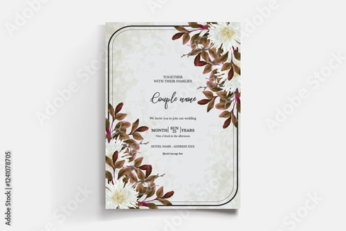 BRIDAL SHOWER FLORAL INVITATION TEMPLATE