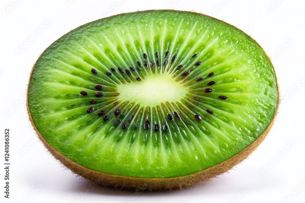 Fresh Kiwi Fruit Slice Isolated on White Background - High-Resolution PNG Image Fresh Kiwi Fruit Slice Isolated on White Background - High-Resolution PNG Image