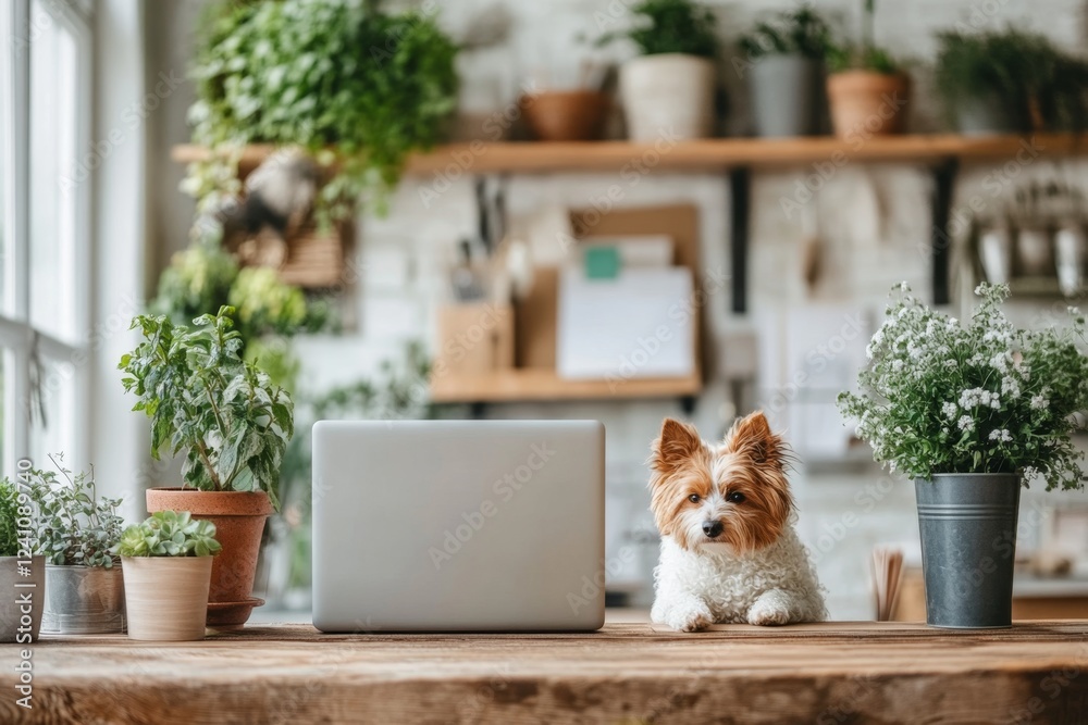 Obraz premium A startup owner logging into their business current account to pay suppliers via online banking