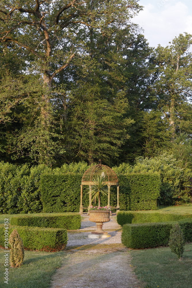 Garden, Saint-Sauveur-en-Puisaye, Yonne, France Garden, Saint-Sauveur-en-Puisaye, Yonne, France