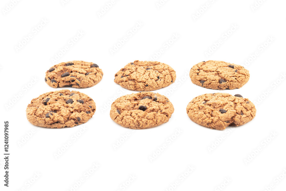 Set Cookie on white background, with clipping path Set Cookie on white background, with clipping path