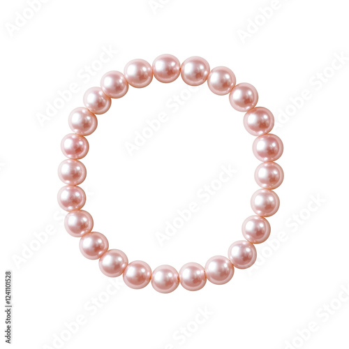Elegant pink pearl necklace showcasing luxury and timeless fashion.