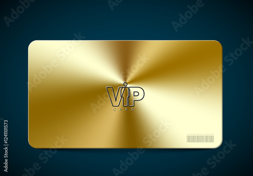 Obraz na płótnie Elegant Gold VIP Membership Card Template with place for your logo w salonie