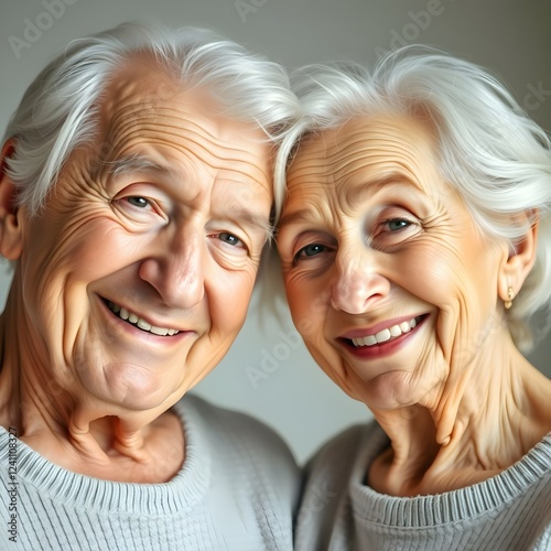 happy old couple photo