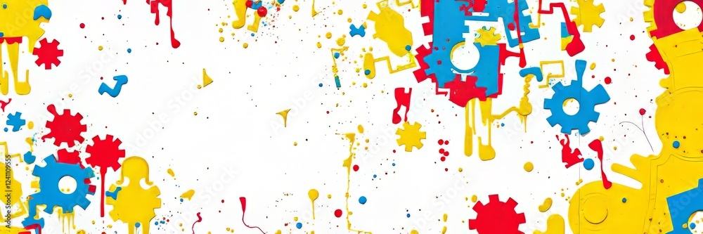 Fototapeta premium Shimmering Industrial Surfaces: An Abstract Canvas