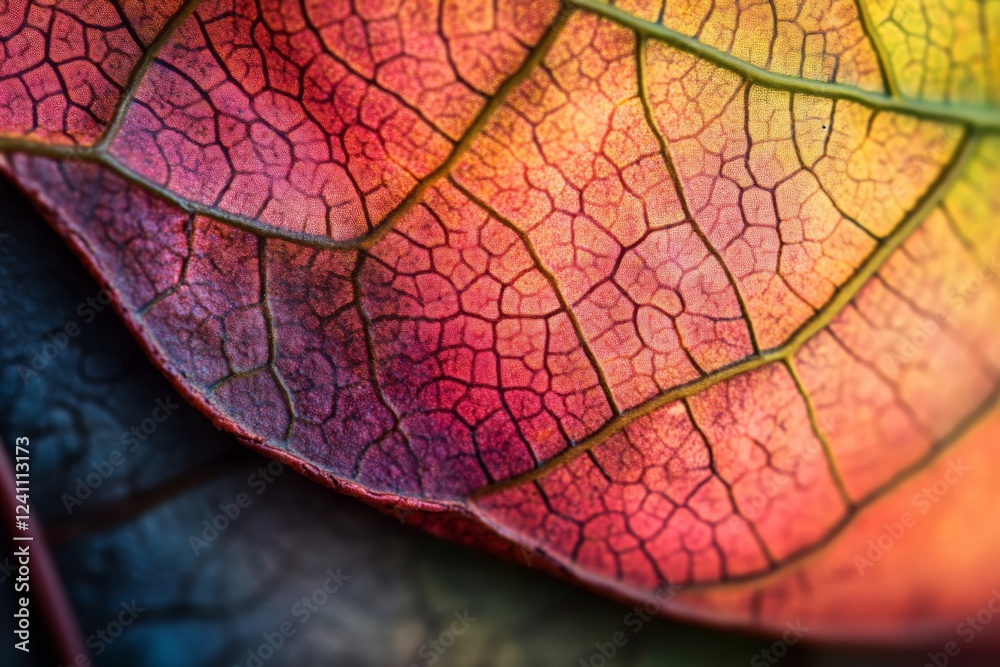 Fototapeta premium Vibrant Autumn Leaf Close-Up
