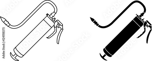 Grease gun icon , vector illustration