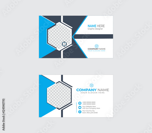 Modern business card individual design layout