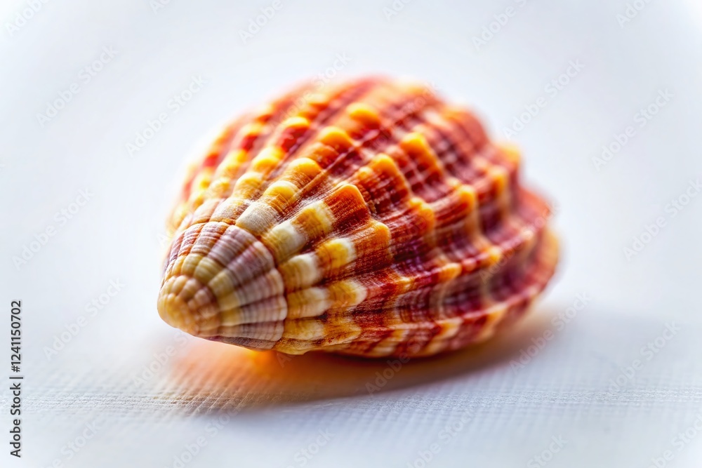 Miniature Seashell on White Background - Tilt-Shift Photography Miniature Seashell on White Background - Tilt-Shift Photography