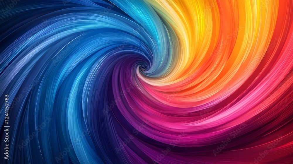 Obraz premium Generate an abstract background with swirling rainbow colors that evokes the energy and creativity 