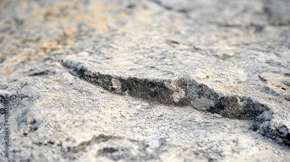 Close-up View of Textured Rock Surface with Natural Patterns