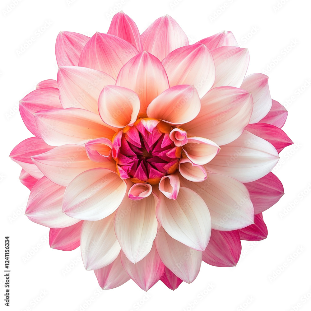 Fototapeta premium Beautiful Pink Lotus Flower with Delicate Petals and Vibrant Colors