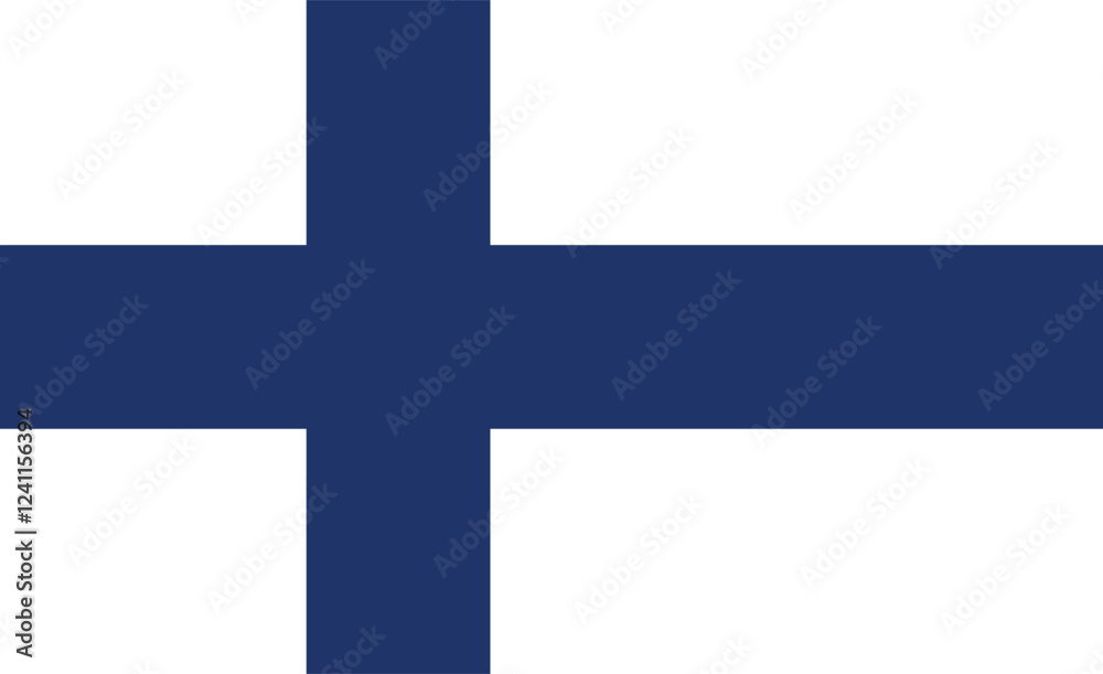 Finland flag. The official ratio. Flag icon. Standard color. Standard size. A rectangular flag. Computer illustration. Digital illustration. Vector illustration. Finland flag. The official ratio. Flag icon. Standard color. Standard size. A rectangular flag. Computer illustration. Digital illustration. Vector illustration.