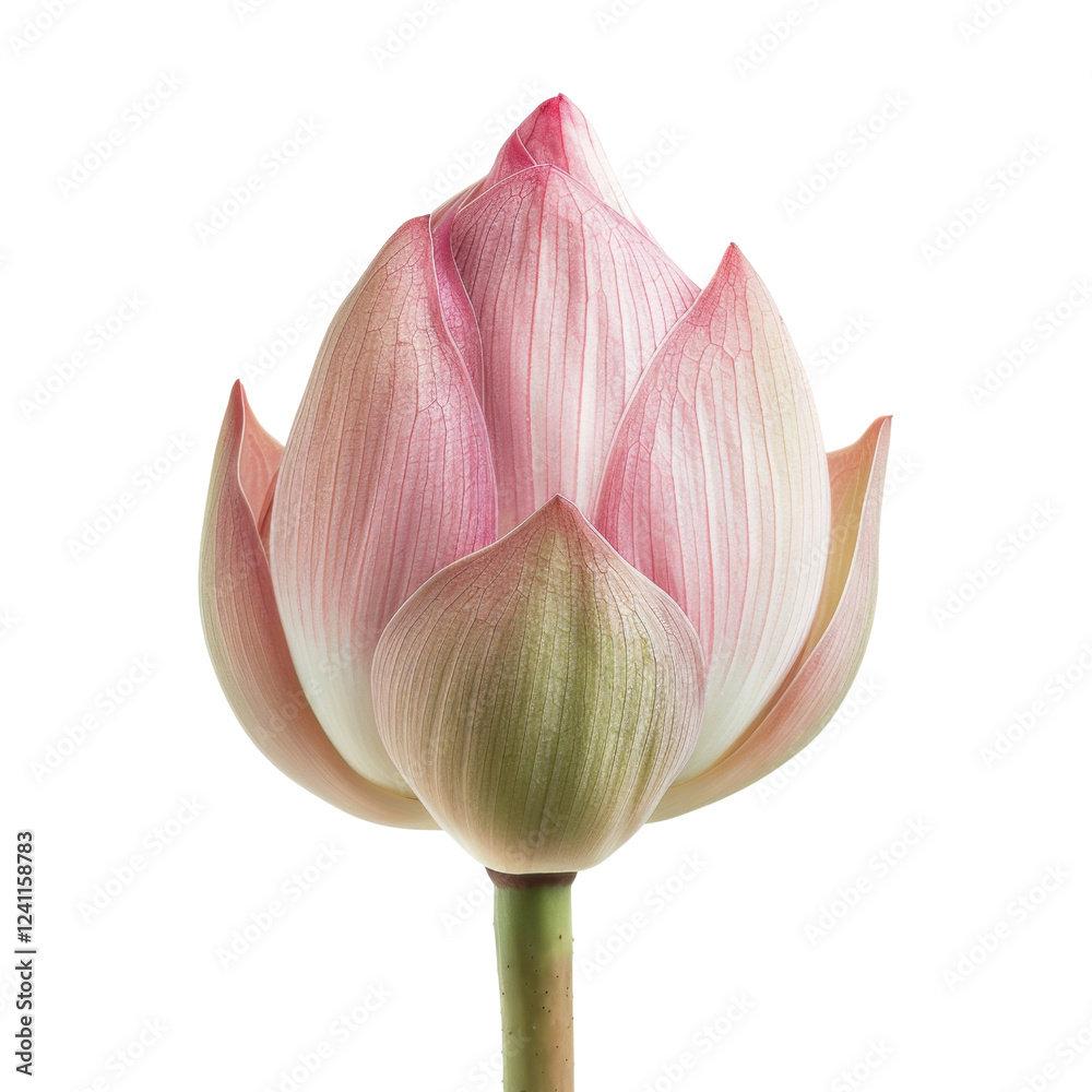 beautiful pink lotus flower with delicate petals and smooth stem, symbolizing purity and tranquility. This stunning bloom stands out against transparency background, evoking sense of calm and beautiful pink lotus flower with delicate petals and smooth stem, symbolizing purity and tranquility. This stunning bloom stands out against transparency background, evoking sense of calm and