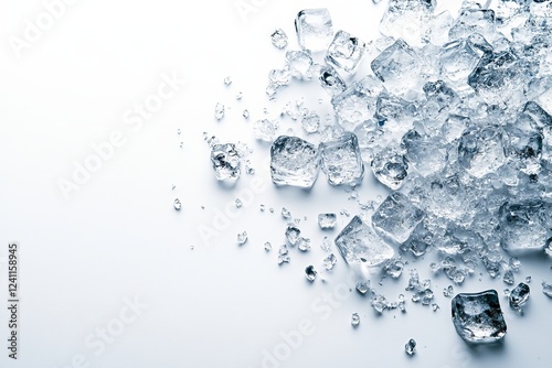 Wallpaper Mural scattered of ice cubes Torontodigital.ca