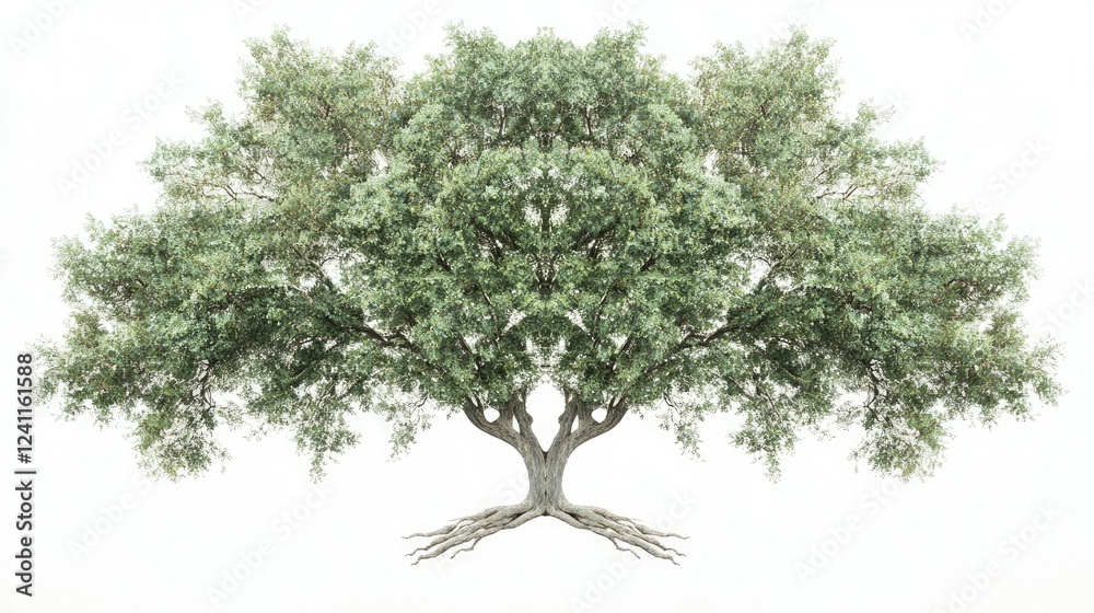custom made wallpaper toronto digitalMajestic Single Tree with Lush Green Leaves and Exposed Roots