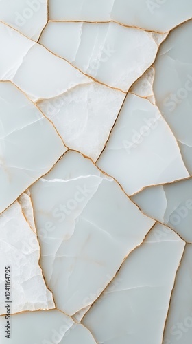 Elegant Polished gold marble with intricate veins and shimmering highlights creating a refined and luxurious aesthetic perfect for high end design backgrounds 