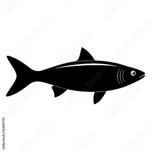 fish on white background