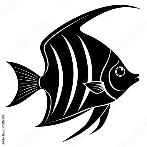 a sea fish on white background