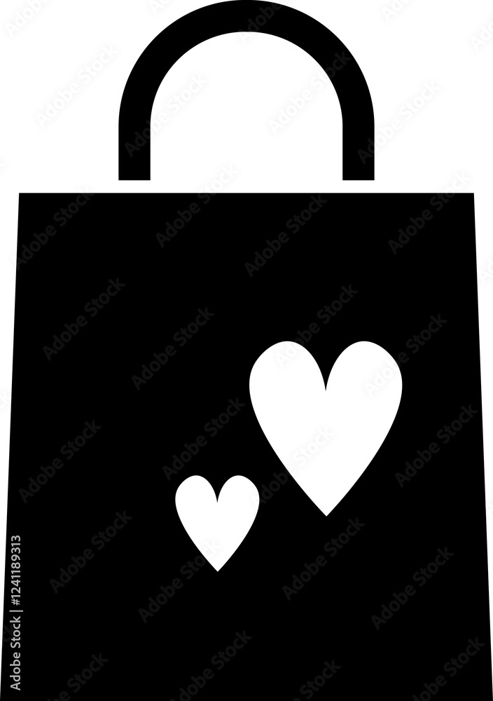 valentine shopping icon or logo isolated sign symbol vector illustration - high quality black style vector icons valentine shopping icon or logo isolated sign symbol vector illustration - high quality black style vector icons