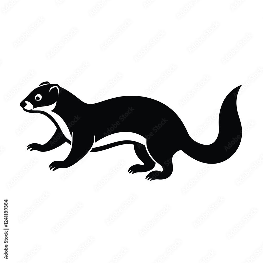 ferret vector illustration ferret vector illustration