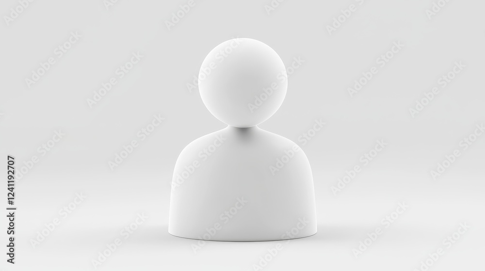 Minimalist portrait, individual against a white backdrop, embracing simplicity Minimalist portrait, individual against a white backdrop, embracing simplicity