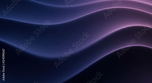 Wallpaper Mural Elegant Purple Blue Gradient Waves Abstract Background Torontodigital.ca