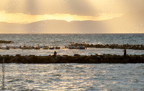 sunset over the sea