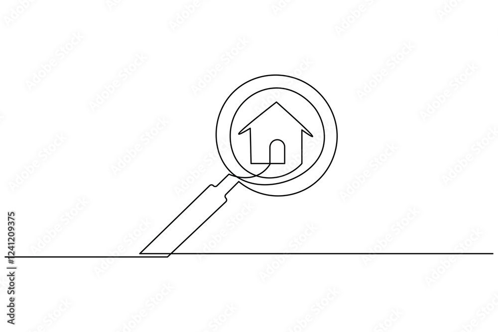 Search icon continuous one line drawing and minimalist business style isolate outline vector icon Search icon continuous one line drawing and minimalist business style isolate outline vector icon