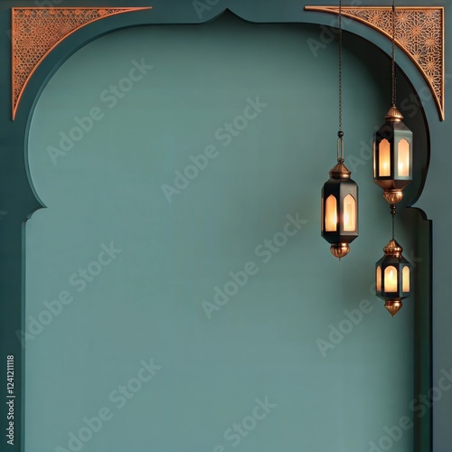 Elegant Islamic Festival Background for Ramadan and Eid Celebration