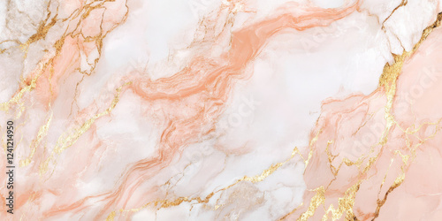Rose-gold marble background with soft peach and white streaks, gentle and luxurious.