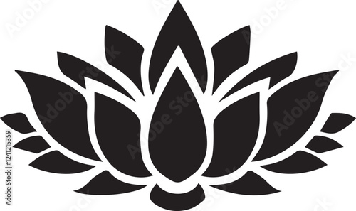 Lotus Flower Silhouette
