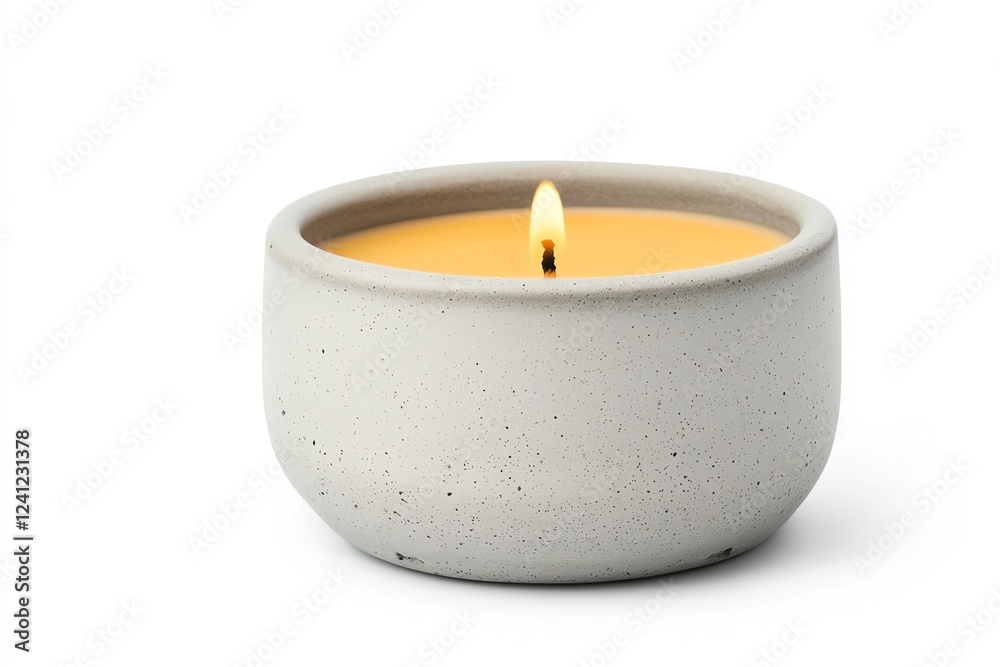 Elegant candle in a modern container. Elegant candle in a modern container.