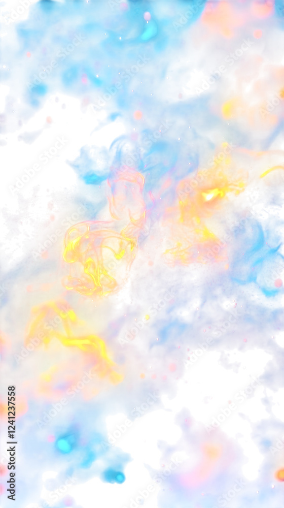Obraz premium Abstract pastel nebula, cosmic background, dreamy sky, celestial art, galaxy texture. Perfect for design projects, websites, and social media.