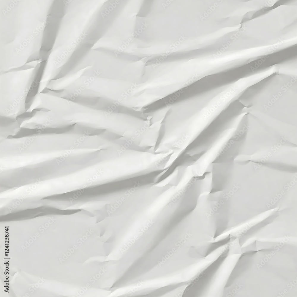 Obraz premium Crumpled white paper