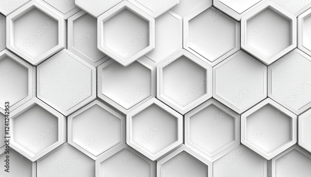 White geometric hexagonal honeycomb shape texture background 3d , isolated on white background, , copy space for text, White geometric hexagonal honeycomb shape texture background 3d , isolated on white background, , copy space for text,