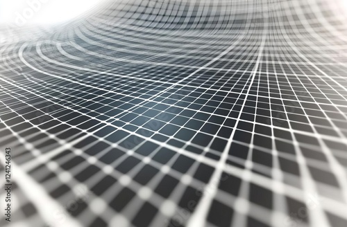 Malla o red con lineas y detalle de formas geometricas. Fondo abstracto de tecnologia y ciencia. , isolated on white background,  , copy space for text,