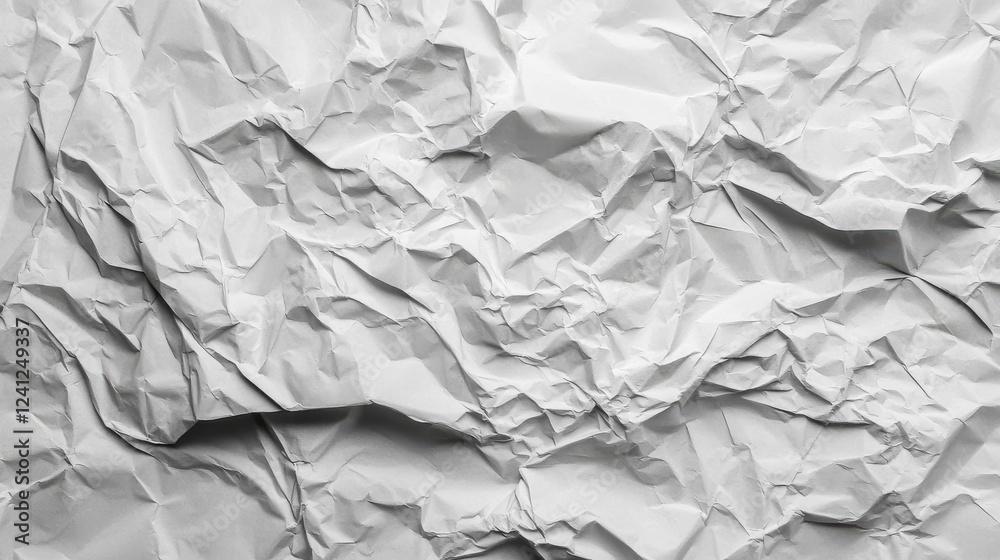 Crumpled White Paper Texture for Background and Design Purposes Crumpled White Paper Texture for Background and Design Purposes